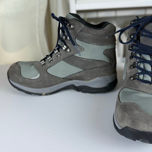 LL Bean Boots Womens 8M Primaloft Hiking Blue Gray hiking walking comfort S04113 - Picture 8 of 11
